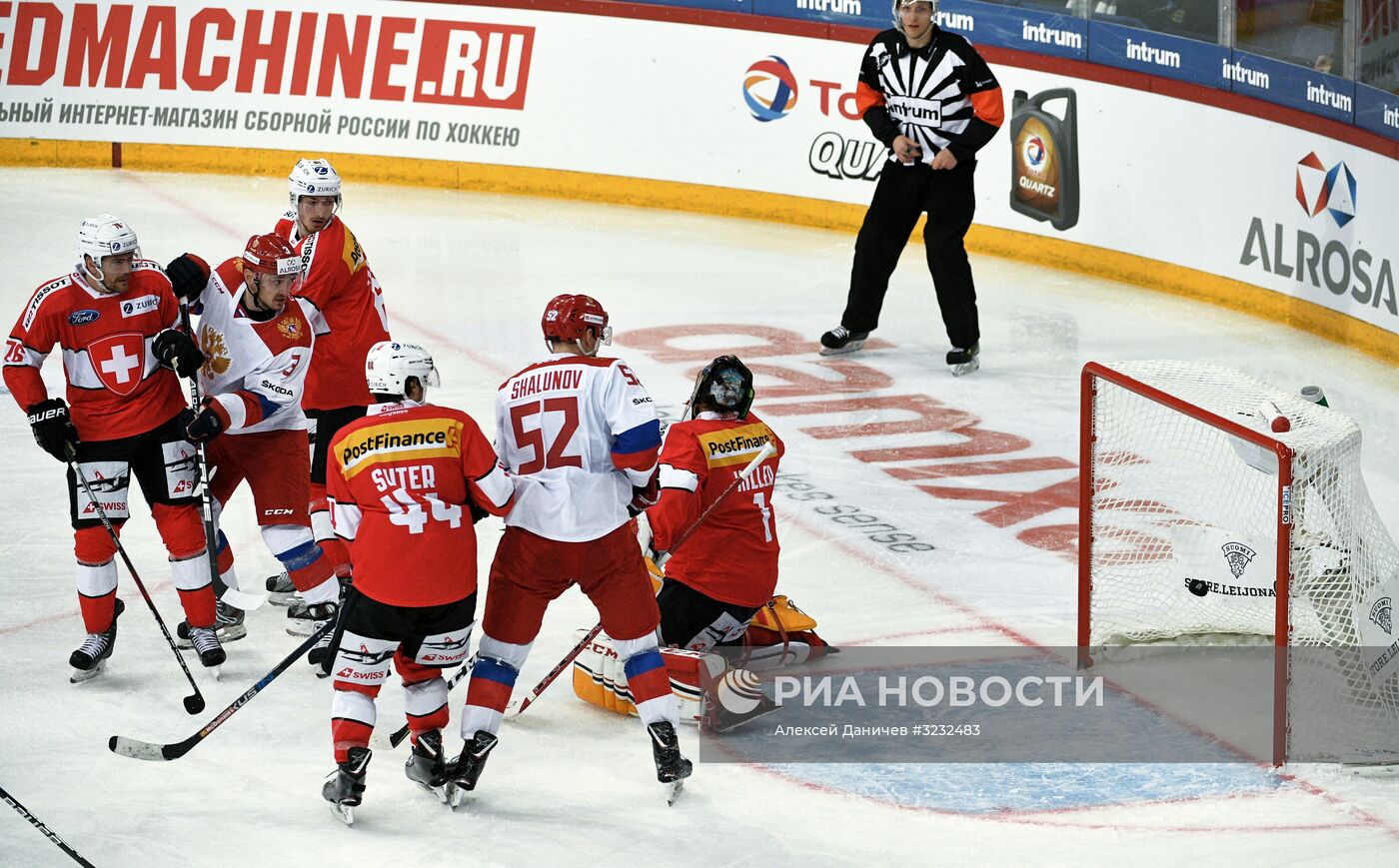 Хоккей. Кубок Карьяла. Матч Швейцария - Россия
