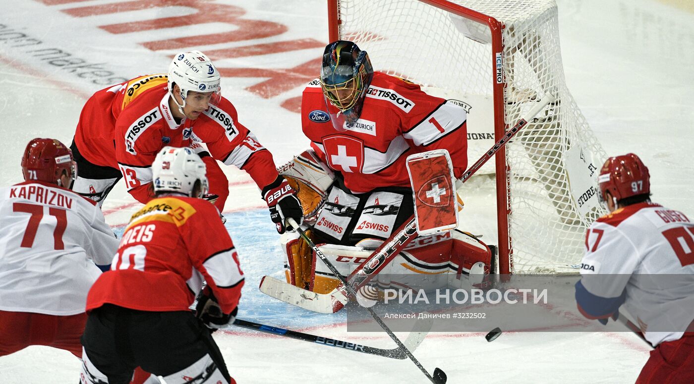 Хоккей. Кубок Карьяла. Матч Швейцария - Россия