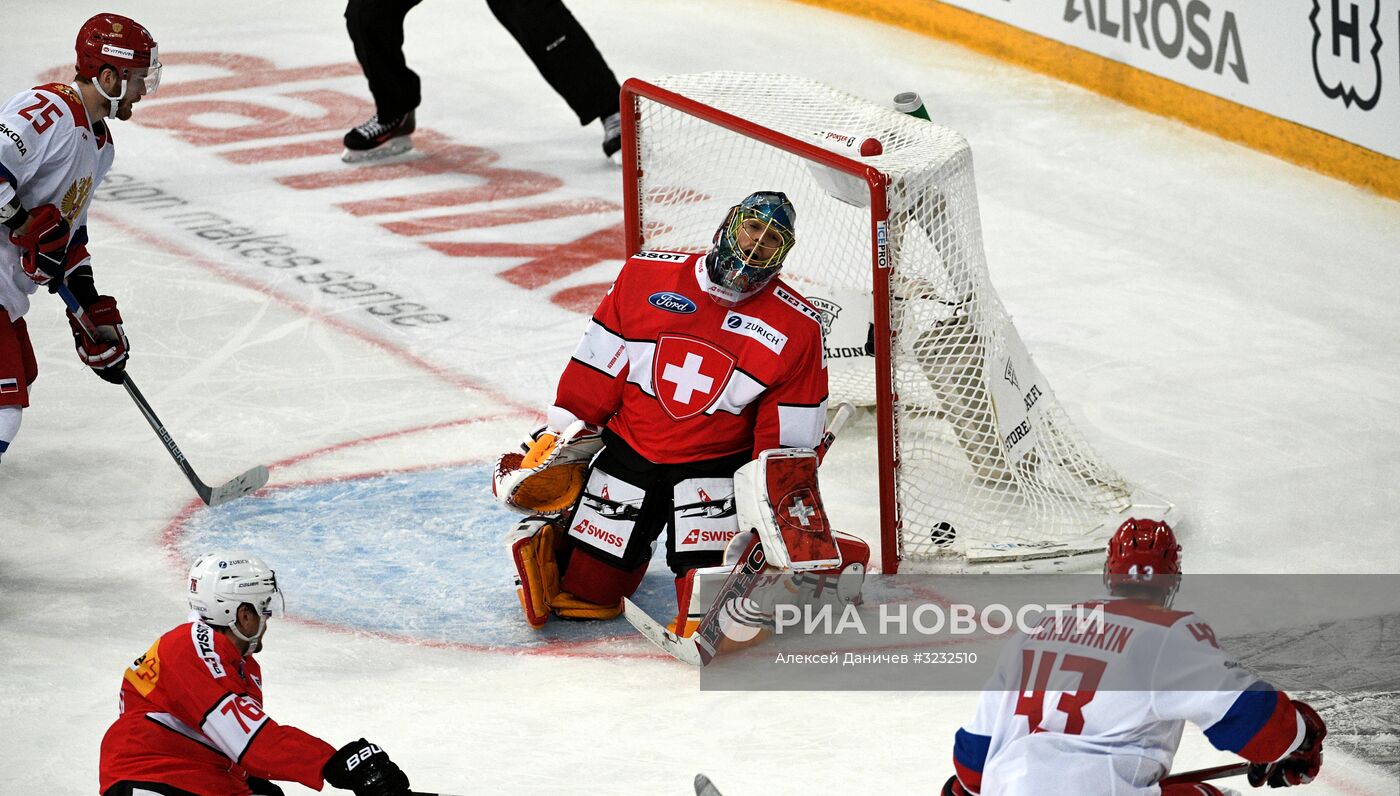 Хоккей. Кубок Карьяла. Матч Швейцария - Россия