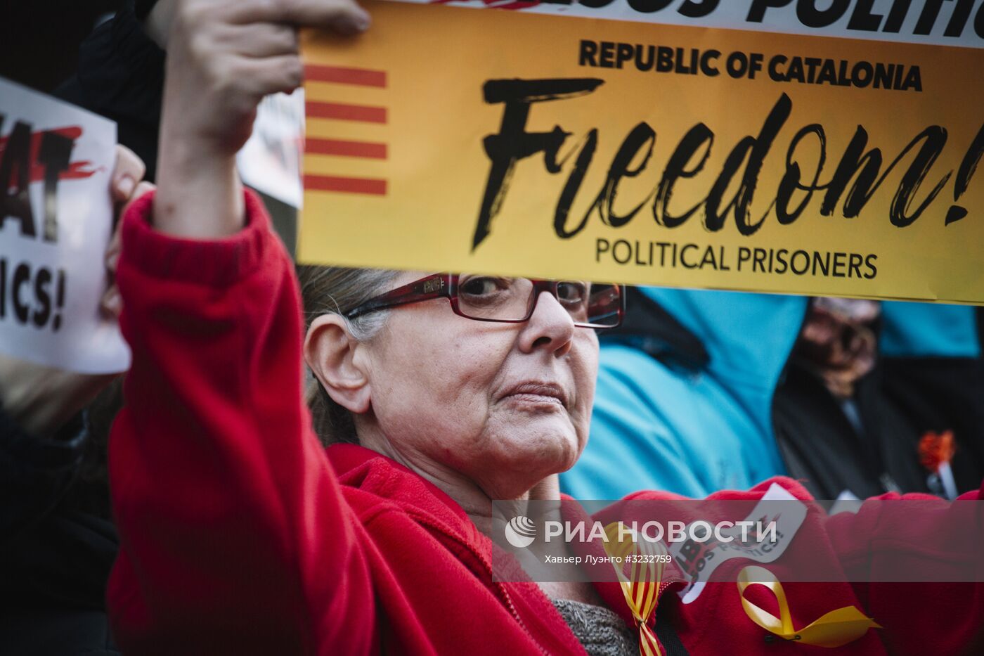 Митинг в защиту независимости Каталонии в Барселоне
