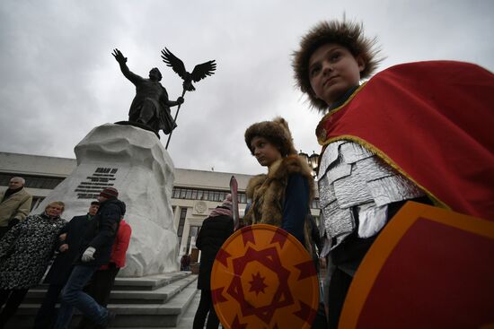 Открытие памятника Ивану III в Калуге