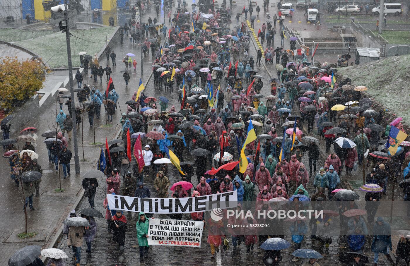 Марш сторонников М. Саакашвили в Киеве