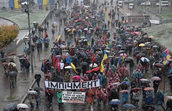 Марш сторонников М. Саакашвили в Киеве