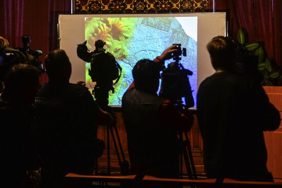 Презентация 3D-модели разрушенной Пальмиры в Санкт-Петербурге