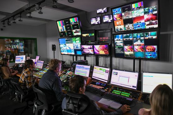 Офис телеканала RT в Москве