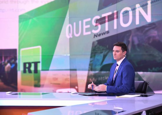 Офис телеканала RT в Москве