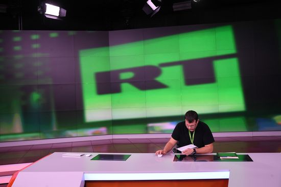 Офис телеканала RT в Москве