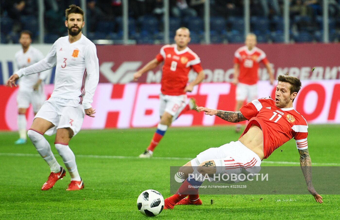 Футбол. Товарищеский матч. Россия - Испания