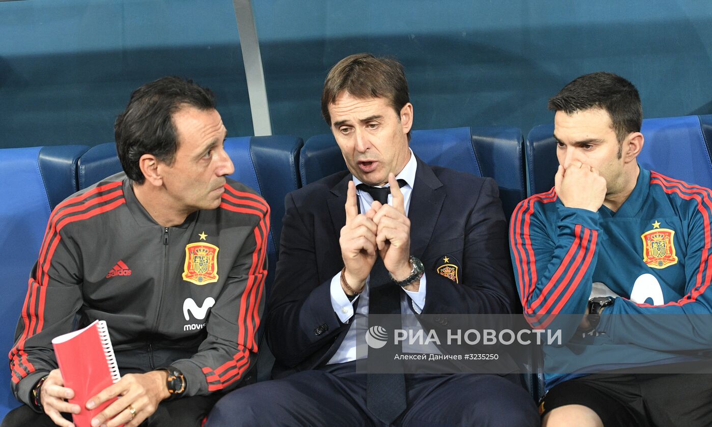 Футбол. Товарищеский матч. Россия - Испания