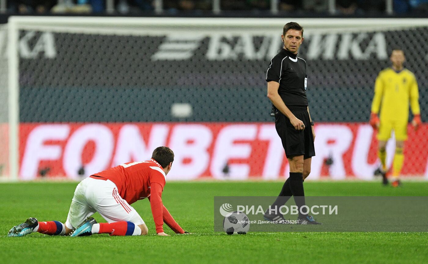 Футбол. Товарищеский матч. Россия - Испания