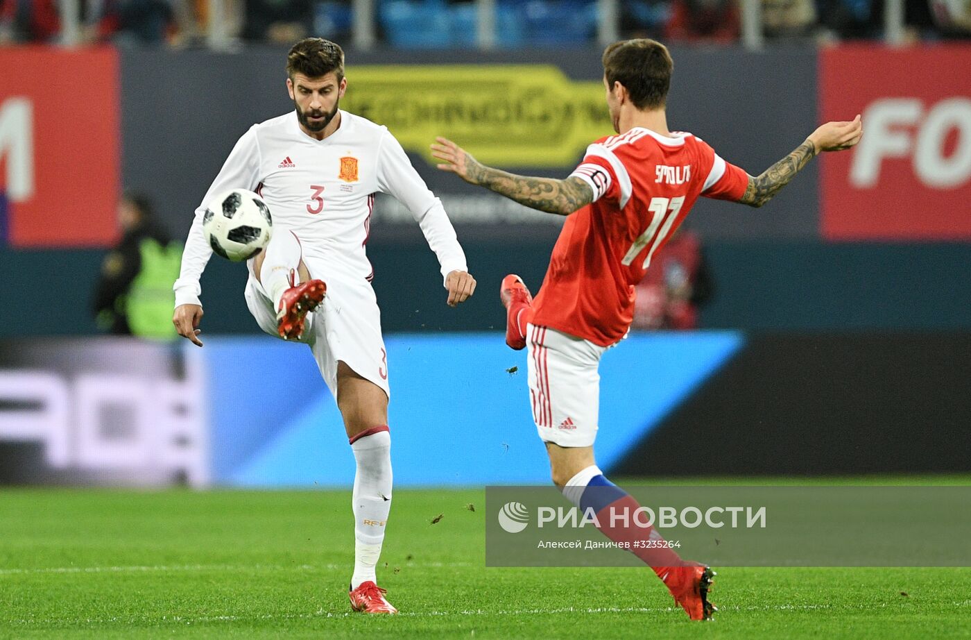 Футбол. Товарищеский матч. Россия - Испания