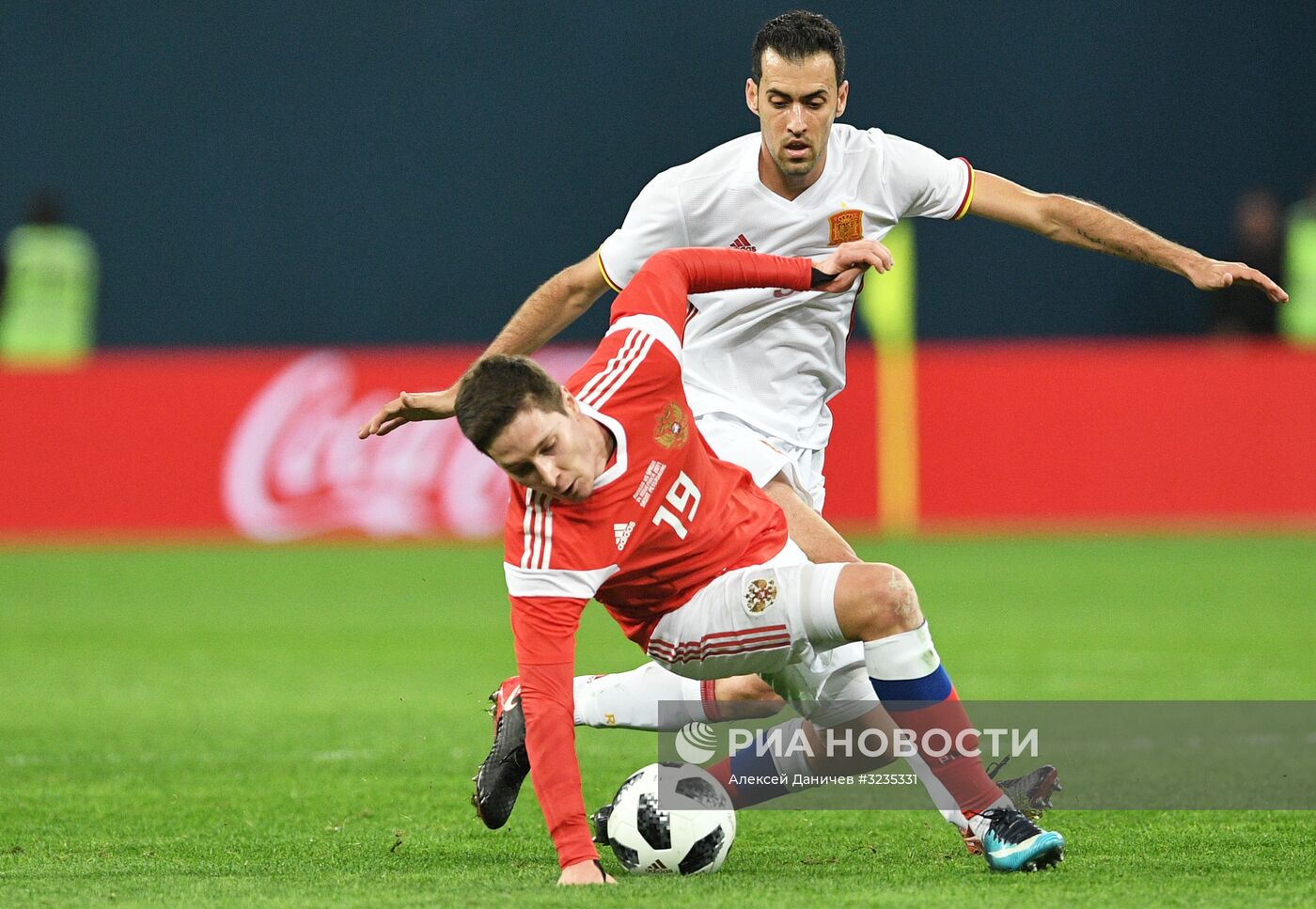 Футбол. Товарищеский матч. Россия - Испания