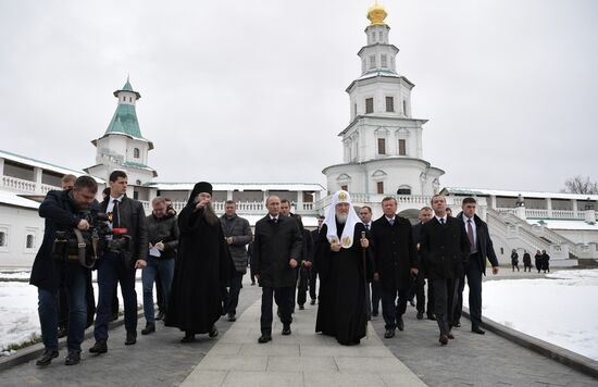 Президент РФ В. Путин и премьер-министр РФ Д. Медведев посетили Воскресенский Ново-Иерусалимский монастырь