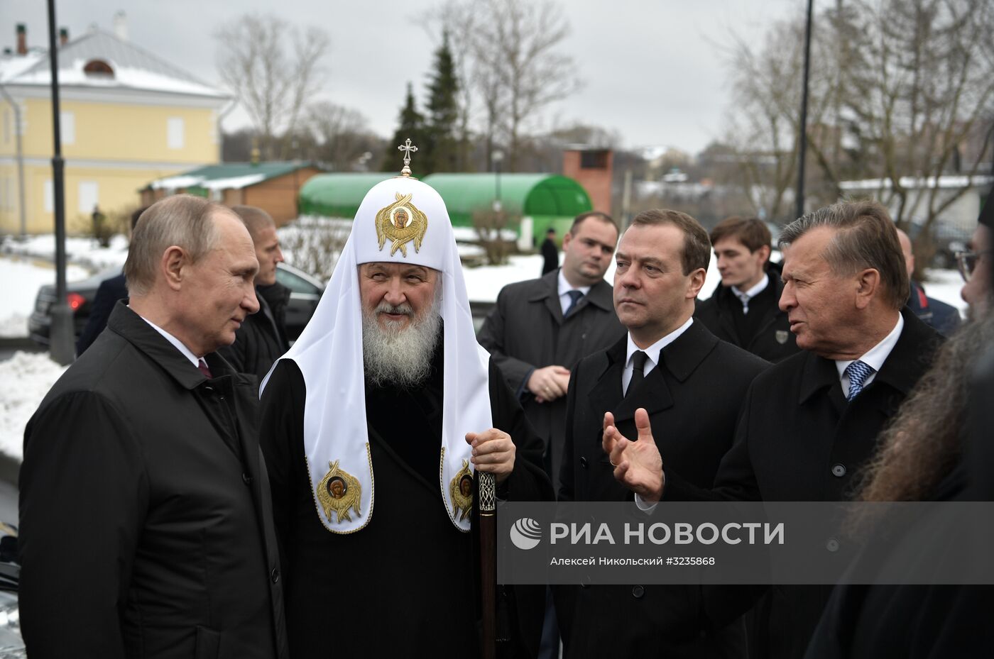 Президент РФ В. Путин и премьер-министр РФ Д. Медведев посетили Воскресенский Ново-Иерусалимский монастырь