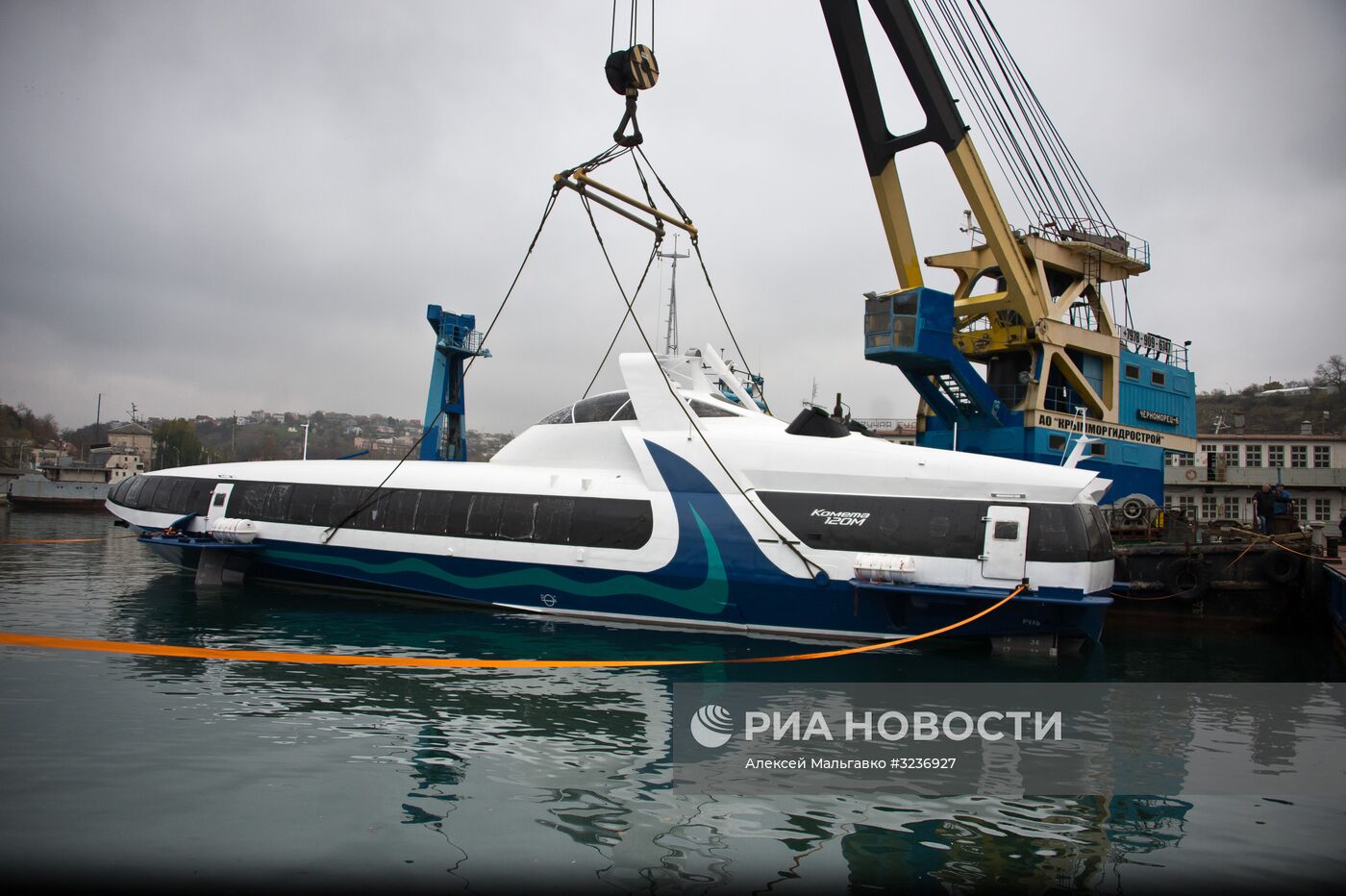 Спуск на воду морского пассажирского судна 