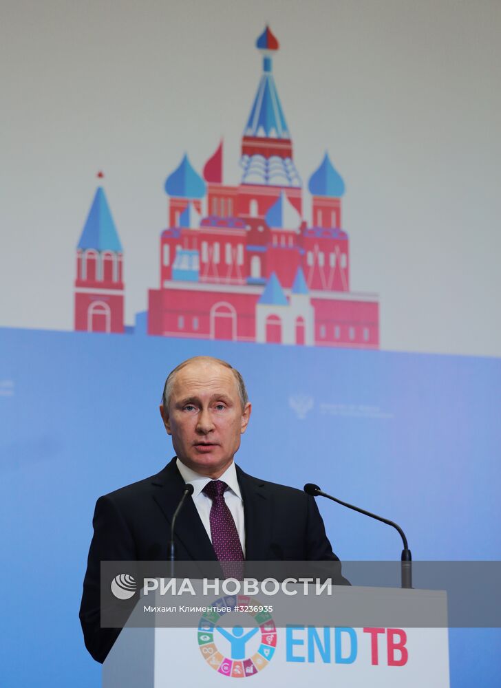 Президент РФ В. Путин принял участие в министерской конференции ВОЗ