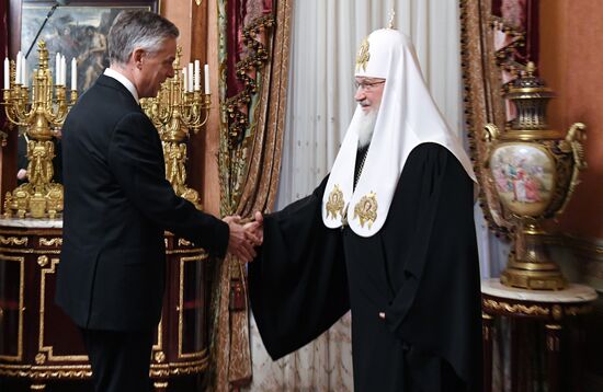 Встреча патриарха Кирилла с послом США Д. Хантсманом