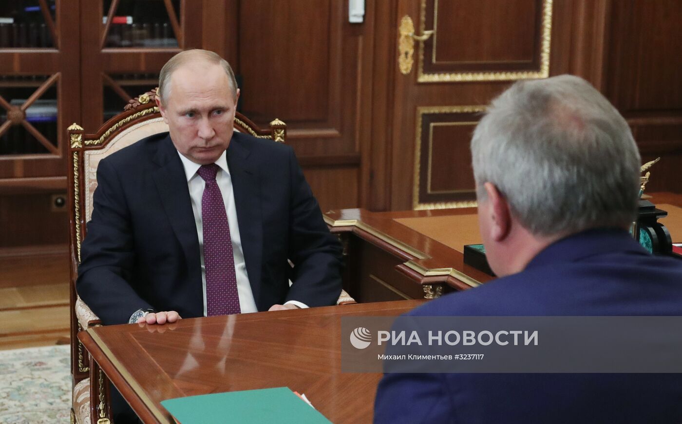 Президент РФ В. Путин встретился с вице-премьером Д. Рогозиным