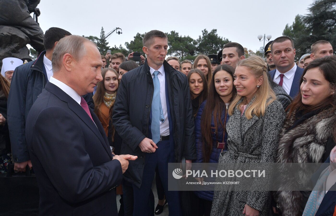 Рабочая поездка президента РФ В. Путина в Ялту