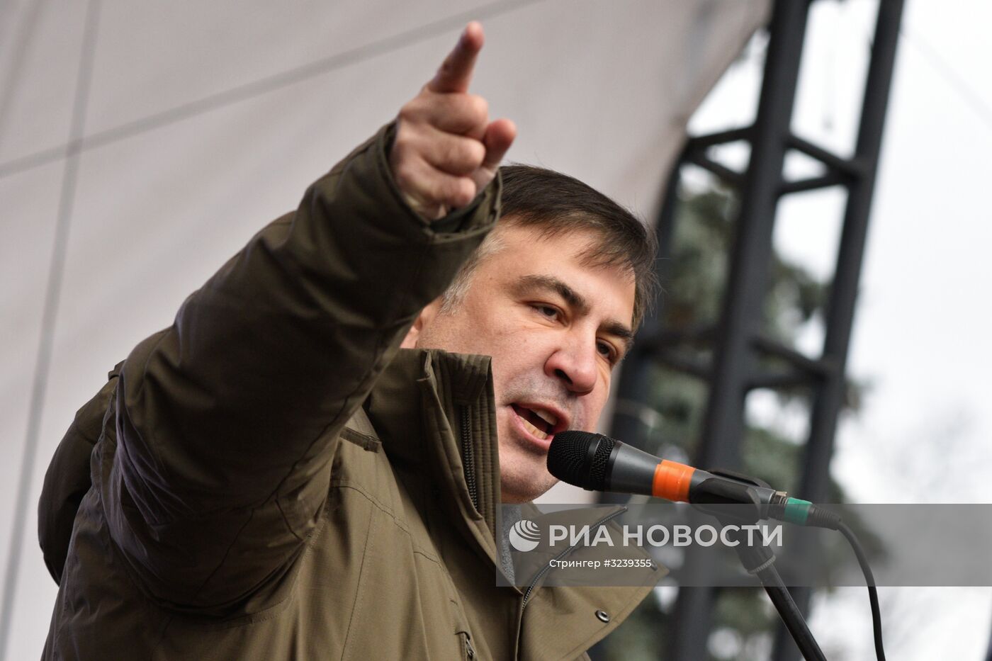 Митинг партии М. Саакашвили в Киеве