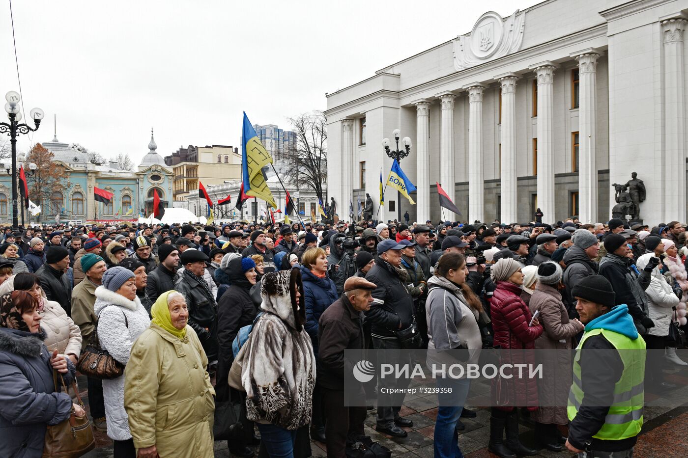 Митинг партии М. Саакашвили в Киеве