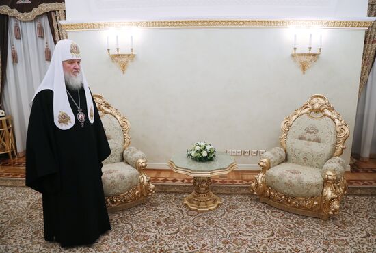 Президент РФ В. Путин встретился с патриархом Кириллом