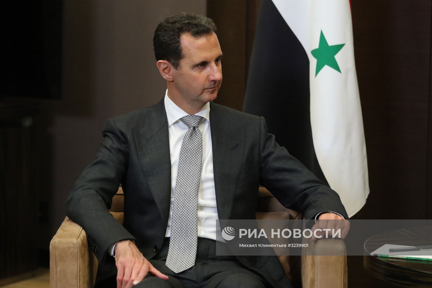 Рабочая встреча президента РФ В. Путина с президентом Сирии Б. Асадом