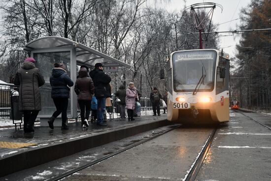 Первая трамвайная платформа "венского" типа открылась в Москве