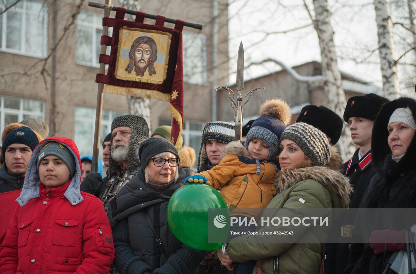 Открытие памятника Суворову в Томске