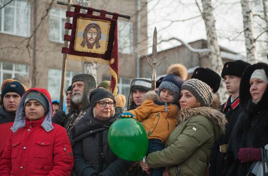 Открытие памятника Суворову в Томске