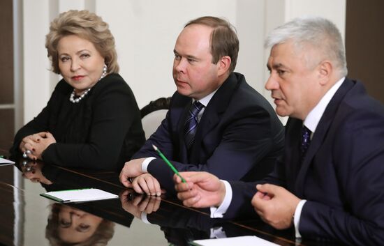 Президент РФ В. Путин провел заседание Совбеза РФ