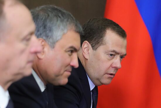 Президент РФ В. Путин провел заседание Совбеза РФ