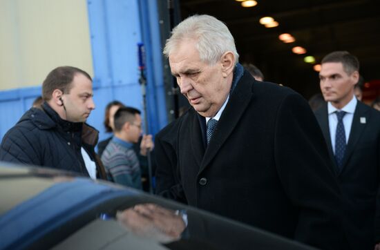 Глава Чешской Республики Милош Земан посетил Екатеринбург