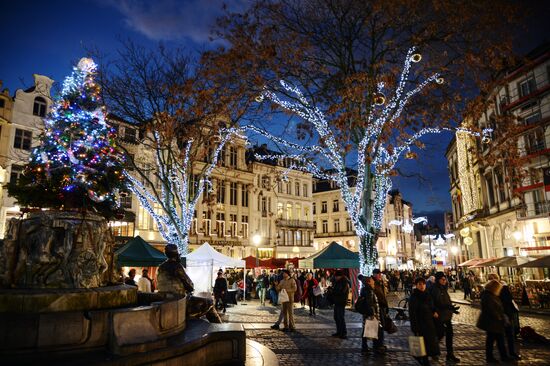 Рождественские базары в Брюсселе