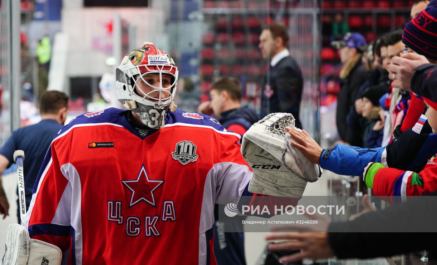 Хоккей. КХЛ. Матч ЦСКА - "Куньлунь"