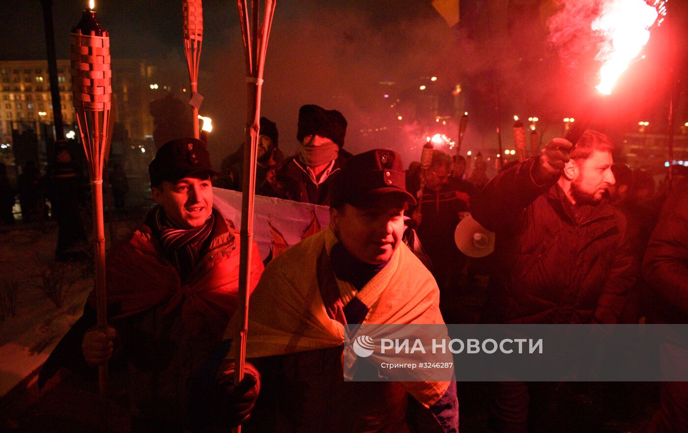 Шествие в Киеве, посвященное годовщине событий на Майдане