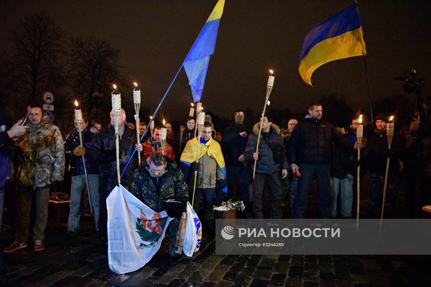 Шествие в Киеве, посвященное годовщине событий на Майдане