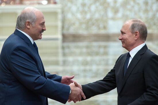 Рабочий визит президента РФ В. Путина в Минск