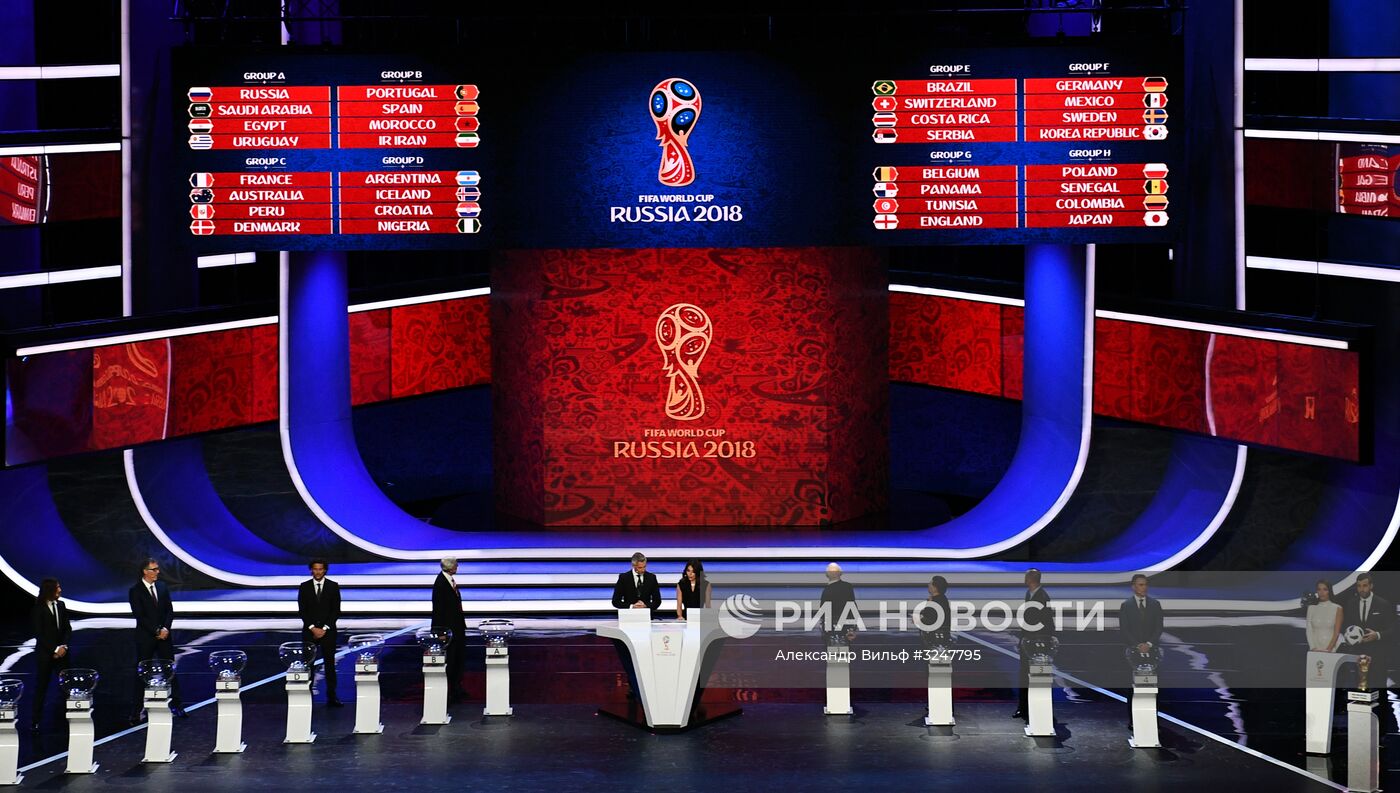 Официальная жеребьевка чемпионата мира по футболу 2018