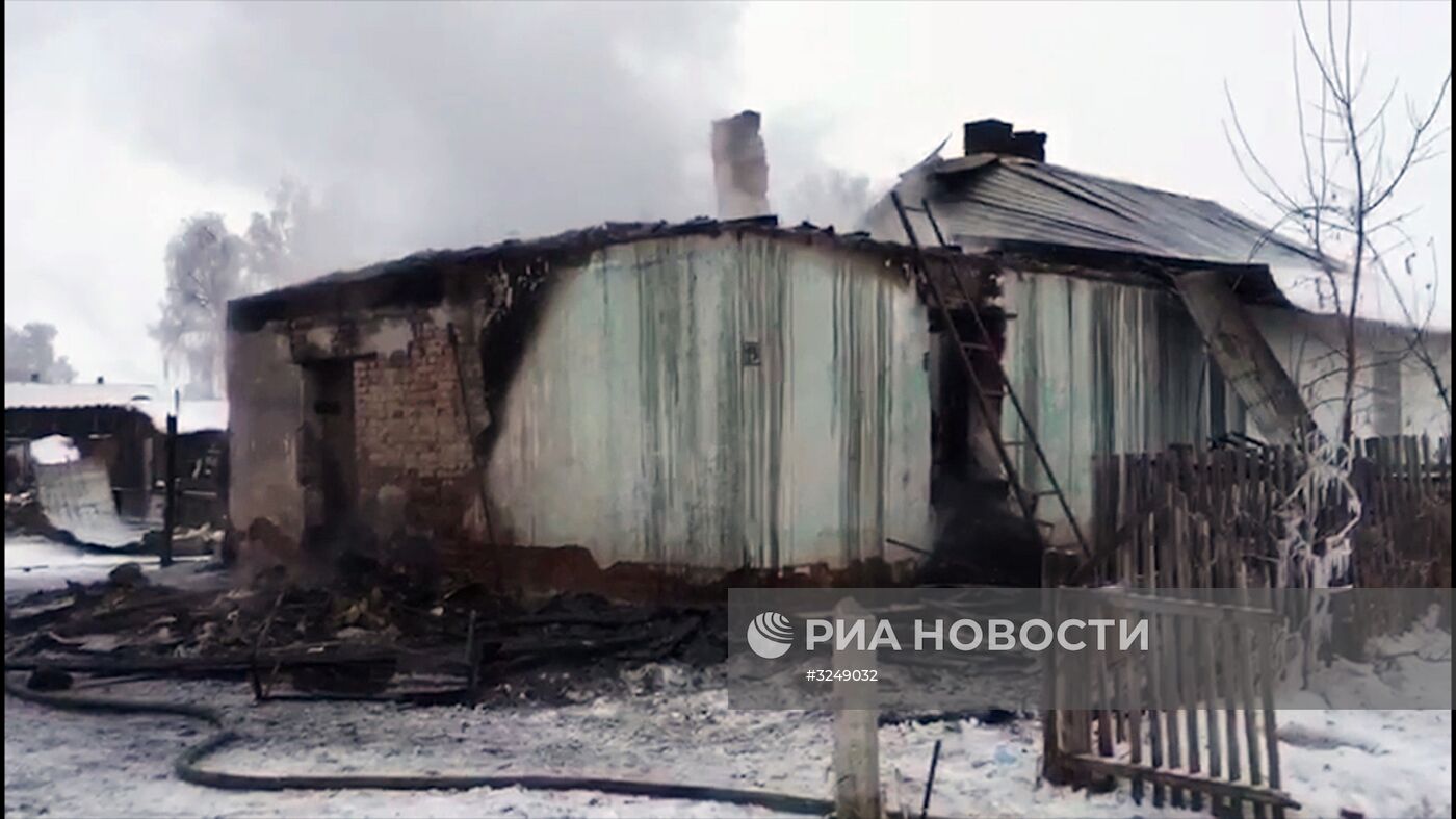 Пятеро детей погибли при пожаре в частном доме Новосибирской области