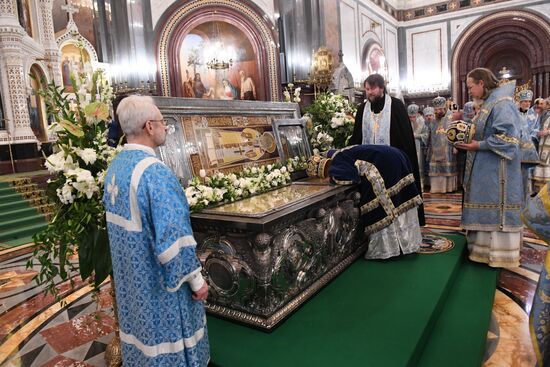 Божественная литургия в Кафедральном Соборном Храме Христа Спасителя