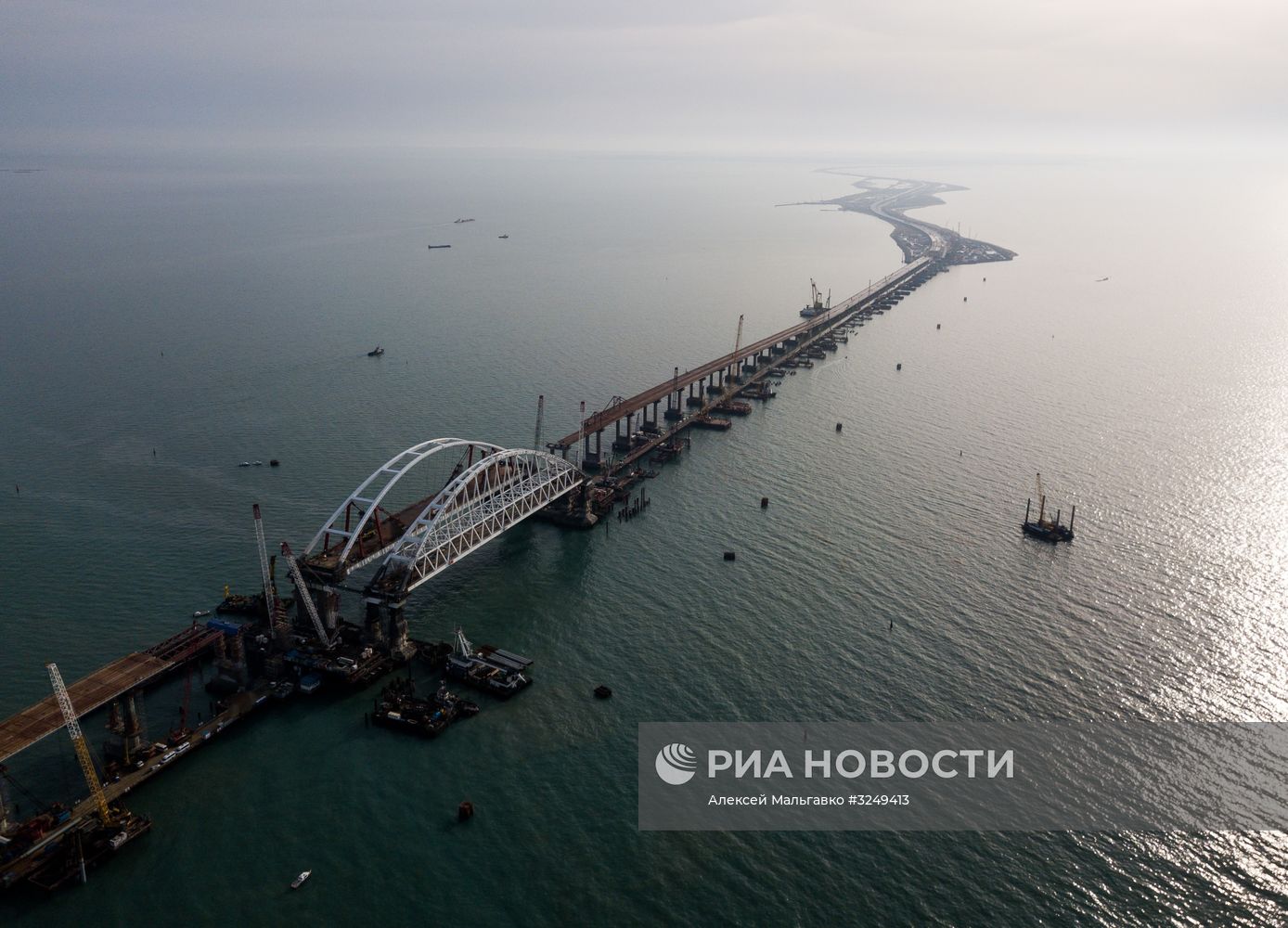 Строительство Крымского моста