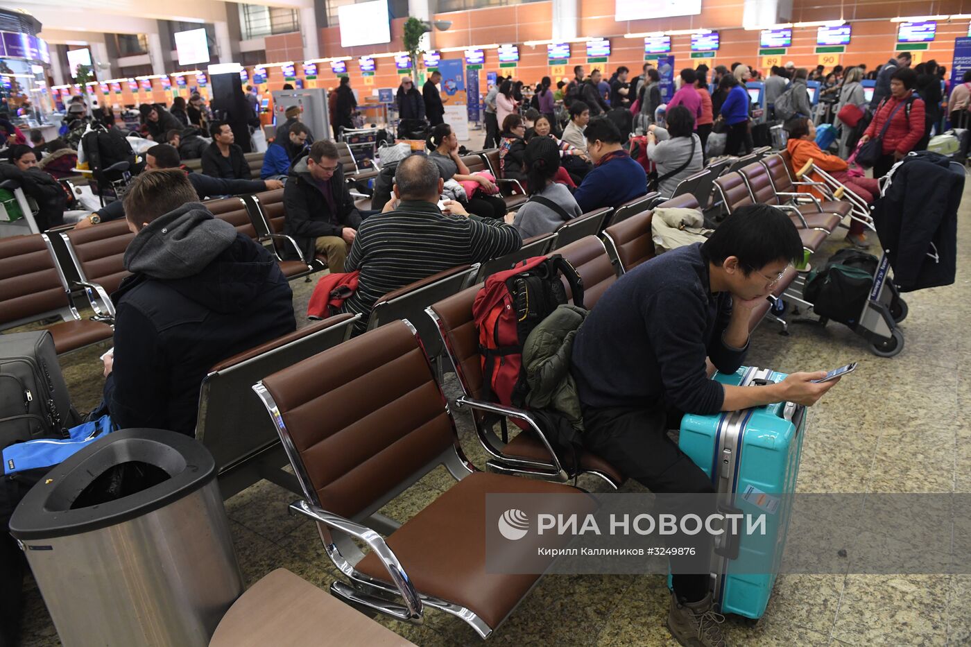 Задержки авиарейсов в аэропорту "Шереметьево"