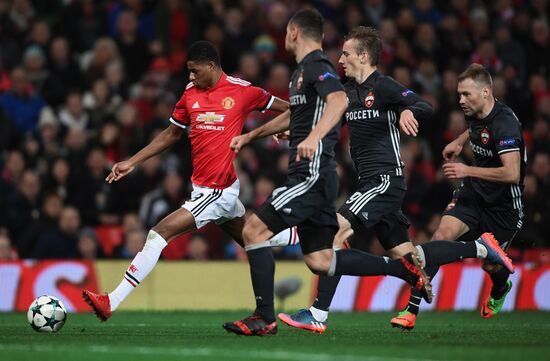 Футбол. Лига чемпионов. Матч "Манчестер Юнайтед" - ЦСКА