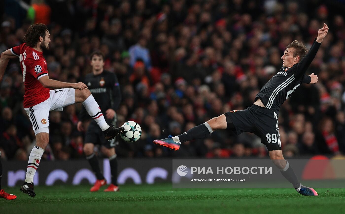 Футбол. Лига чемпионов. Матч "Манчестер Юнайтед" - ЦСКА