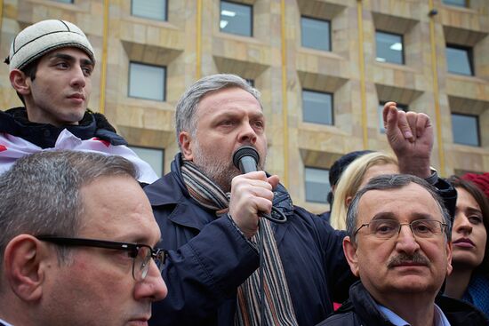 Акция в поддержку М. Саакашвили в Тбилиси