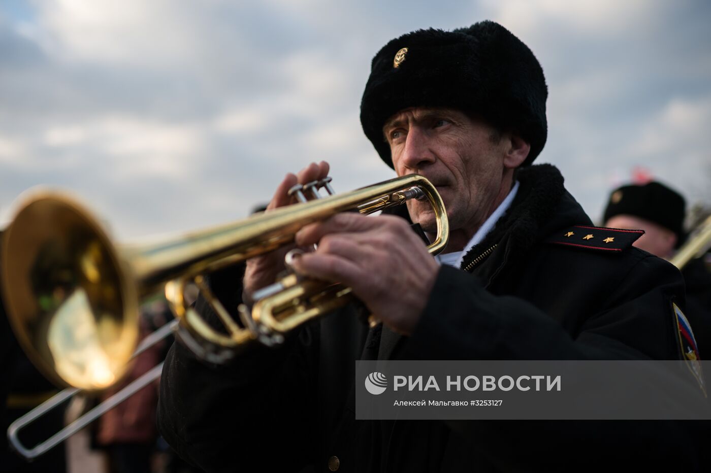 Прием присяги бойцами бригады морской пехоты ЧФ в Севастополе