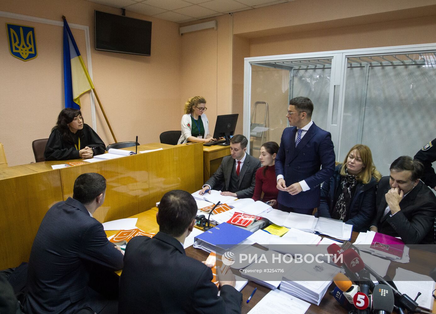 Суд по избранию меры пресечения для М. Саакашвили в Киеве