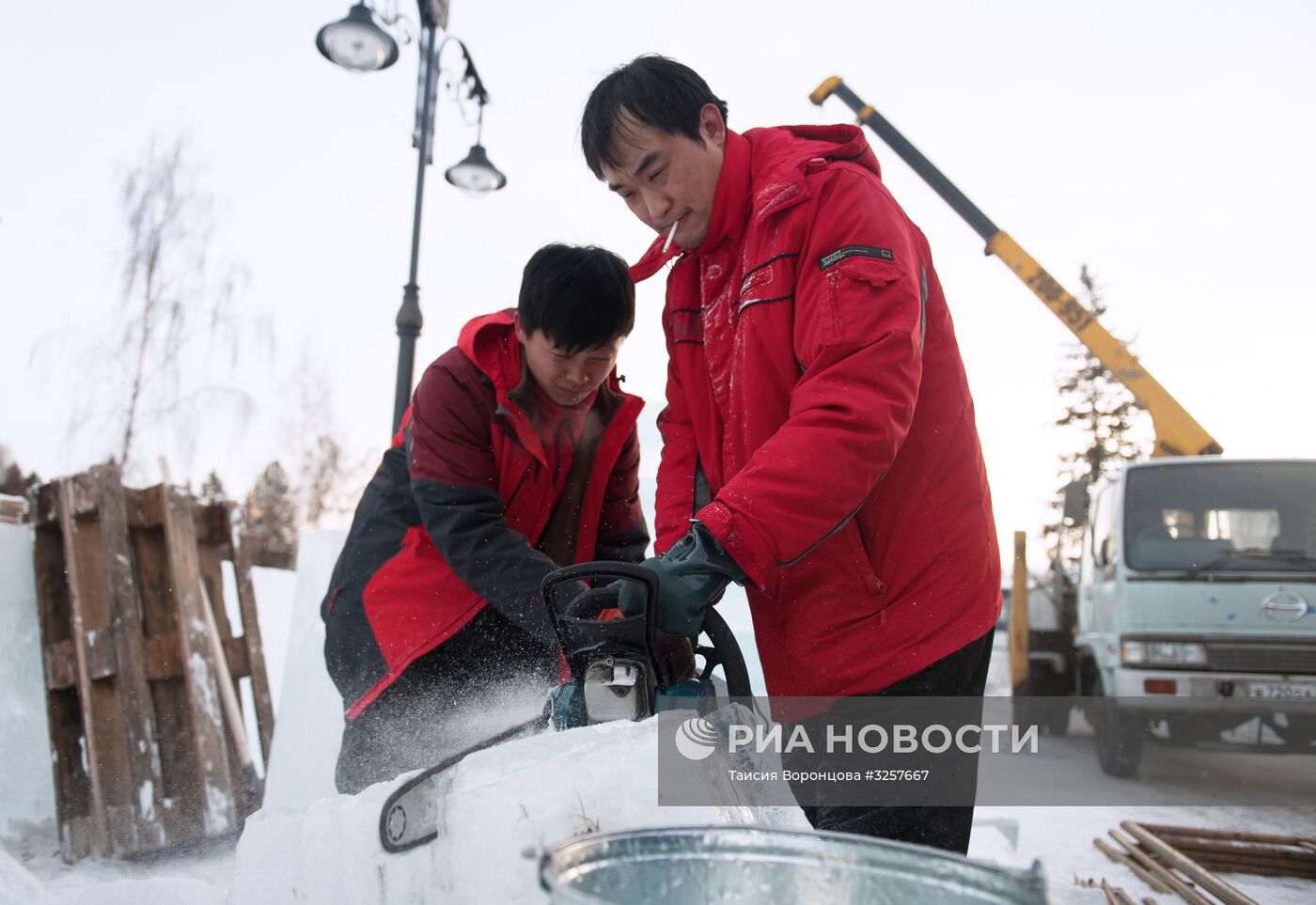 Ледовый городок в Томске