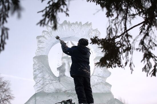 Ледовый городок в Томске